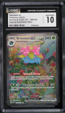 2023 Pokemon 151 SAR Venusaur ex #198 CGC 10 - Image 1