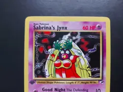 Pokemon - Sabrina's Jynx 59/132 Uncommon 1st Edition Gym Heroes - Image 2