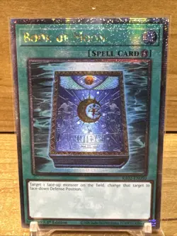 Yu-Gi-Oh Book of Moon Quarter Century Secret Rare Card RA02-EN050 1st Edition - Image 1