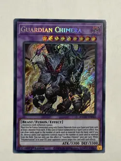 Yugioh Guardian Chimera BACH-EN040 Secret Rare 1st Edition NM - Image 1