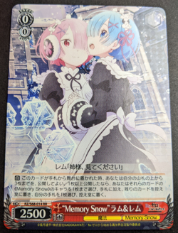 Weiss Schwarz Re:Zero Memory Snow RR Ram & Rem RZ/S68-014 RR - Image 1