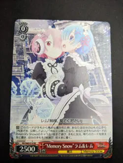 Weiss Schwarz Re:Zero Memory Snow RR Ram & Rem RZ/S68-014 RR - Image 2