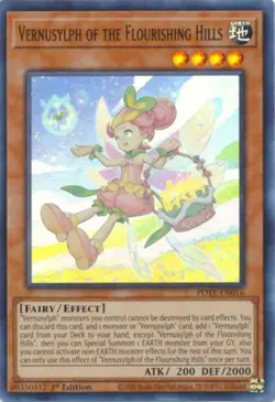 Vernusylph Of The Flourishing Hills - Pote-en016 - Ultra Rare 1st Edition - Image 1