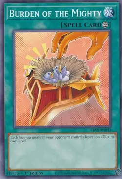 Burden of the Mighty - STAX-EN032 - NM - Common - 1st edition - Yugioh - Image 1