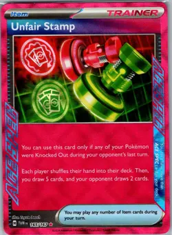 Unfair Stamp 165/167 SV06: Twilight Masquerade - Pokemon Card - NM - Image 1
