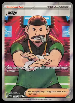 Judge 228/091 Ultra Rare SV: Paldean Fates Pokemon Card - Image 1
