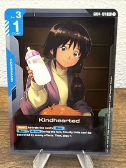 Gundam Card Game Phantom Aria Kindhearted GD04-101 Rare NM - Image 1