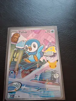 Piplup Holo Card pokemon 30 Yrs Of First Partner Pokemon. Pack For Display Only - Image 2