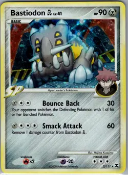 Bastiodon GL 2/111 Holo Rising Rivals - Pokemon Card - LP - Image 1