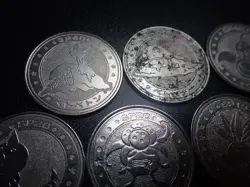 Pokemon Card Meiji Promo Battle Coin x7 Weezing Arbok etc #6323 PLAY - Image 2