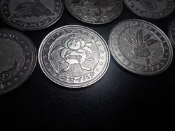 Pokemon Card Meiji Promo Battle Coin x7 Weezing Arbok etc #6323 PLAY - Image 4