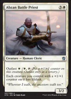 x4 Abzan Battle Priest U MTG Khans of Tarkir M/NM, English - Image 1