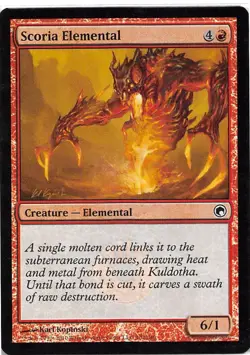 Scoria Elemental *FOIL Common* Magic MtG x1 Scars of Mirrodin MP - Image 1