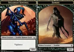 Steadfast Sentinel Zombie Token Hour of Devastation -LP- MTG Magic DNA GAMES - Image 1