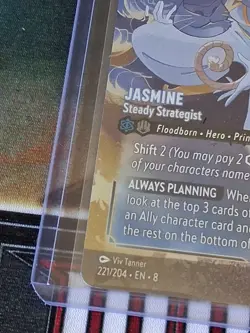 Jasmine - Steady Strategist (Enchanted) Reign of Jafar 221/204 NM Never Played - Image 2
