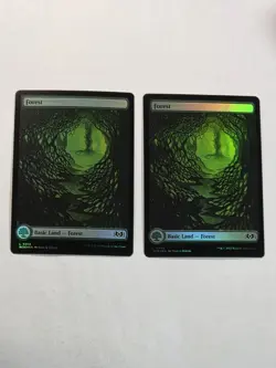 2x Forest (266) - Foil - Full Art - Wilds of Eldraine - Near Mint - MTG - Image 1