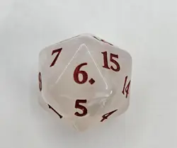MTG - Spindown Phyrexia All Will Be One D20 Life Counter Red & White Over sized - Image 2