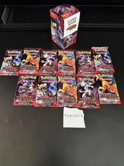 Pokemon Destined Rivals Unsealed Half Booster Box 18 Booster Packs + 11 Packs✅ - Image 2