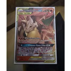 Charizard & Braixen GX 22/236 SM Cosmic Eclipse TAG TEAM GX Holo Ultra Rare - Image 1