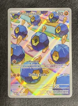 Pokemon TCG Roggenrola 127/086 Sv: White Flare Holo Full Art - Image 1