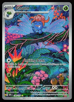 Gloom 198/197 Holo Illustration Rare Obsidian Flames Pokemon Card - Image 1