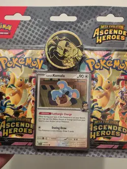 Pokemon TCG: Ascended Heroes - 2 Pack Collection Blister - Larry's Komala - Image 3