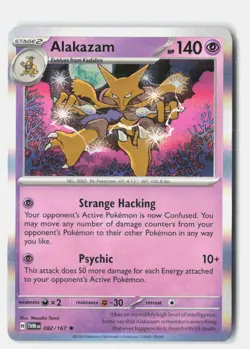 Alakazam Holo 082/167 Rare Twilight Masquerade Pokemon Near Mint - Image 1