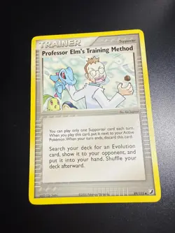 PROFESSOR ELM'S TRAINING METHOD 89/115 UNCOMMON UNSEEN FORCES POKEMON HP - Image 1