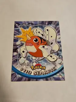 Pokemon Topps TV Animation Edition #119 Seaking Blue Label LP - Image 1