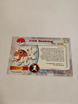 Pokemon Topps TV Animation Edition #119 Seaking Blue Label LP - Image 2