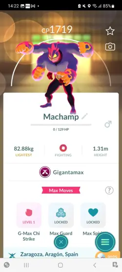Pokemon Go Gigantamax Machamp ( Normal ) - Image 1