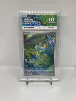 ACE 10 POKEMON JAPANESE M4 NINJA SPINNER ART RARE AR 086 FROAKIE - Image 1
