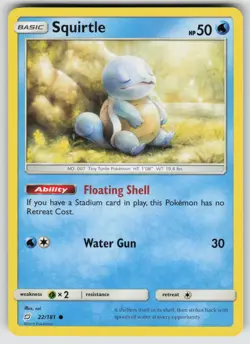 Squirtle 22/181 Common Team Up Pokemon Near Mint - Image 1