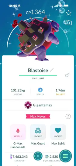 Pokemon Go Shiny Blastiose ( Gigantamax ) - Image 1