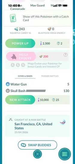 Pokemon Go Shiny Blastiose ( Gigantamax ) - Image 2