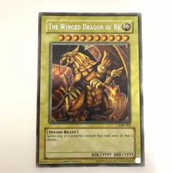 2003 Slifer Obelisk Ra Secret Rare GBI-001 GB Promo God YuGiOh English Vintage - Image 2