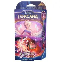 Disney Lorcana: Shimmering Skies Starter Deck (Amethyst & Ruby) New Sealed - Image 1