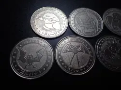 Pokemon Card Meiji Promo Battle Coin x7 Golbat Magneton etc #6251 - Image 2