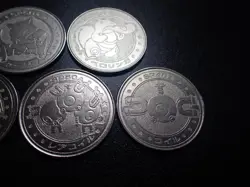 Pokemon Card Meiji Promo Battle Coin x7 Golbat Magneton etc #6251 - Image 3