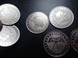 Pokemon Card Meiji Promo Battle Coin x7 Golbat Magneton etc #6251 - Image 5