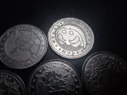 Pokemon Card Meiji Promo Battle Coin x7 Rhydon Primeape etc #6320 PLAY - Image 2