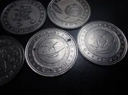 Pokemon Card Meiji Promo Battle Coin x7 Electrode Vulpix etc #6327 PLAY - Image 2