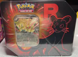 Team Rocket’s Persian Fall Destined Rivals Tin Pokemon Trading Card Game - Image 1