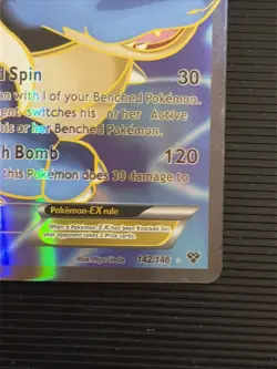 Pokemon TCG Blastoise EX Full Art Ultra Rare XY Holo Card 142/146 English - Image 4
