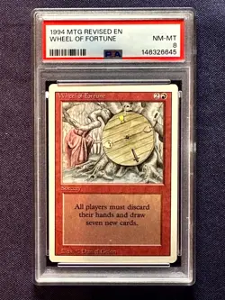 1994 Magic The Gathering Wheel Of Fortune Revised Mint PSA 8 - Free Shipping! - Image 1