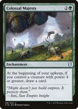 Colossal Majesty #158 (NM) - MTG - Commander 2019 Green Magic: the Gathering - Image 1