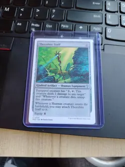 Thornbite Staff (White Border) Mystery Booster 2 Regular Mtg Nm - Image 1