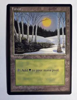 MTG ICE AGE Basic Land Plains Swamp Forest Mountain Island Magic The Gathering - Image 3