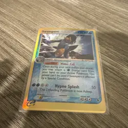 2003 Swampert 13/109 Pokemon Ruby and Sapphire Reverse Holo LP - Image 1