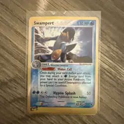 2003 Swampert 13/109 Pokemon Ruby and Sapphire Reverse Holo LP - Image 2